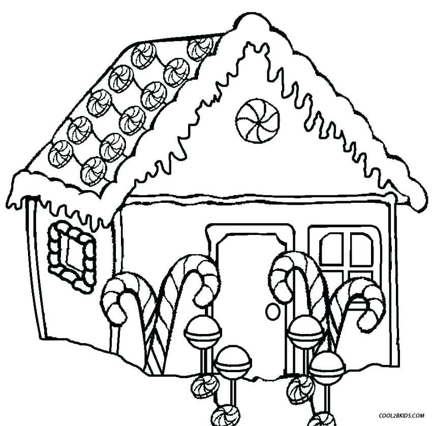 850x838 Cheap Gingerbread House Coloring Pages Image Page Twisty Noodle 3