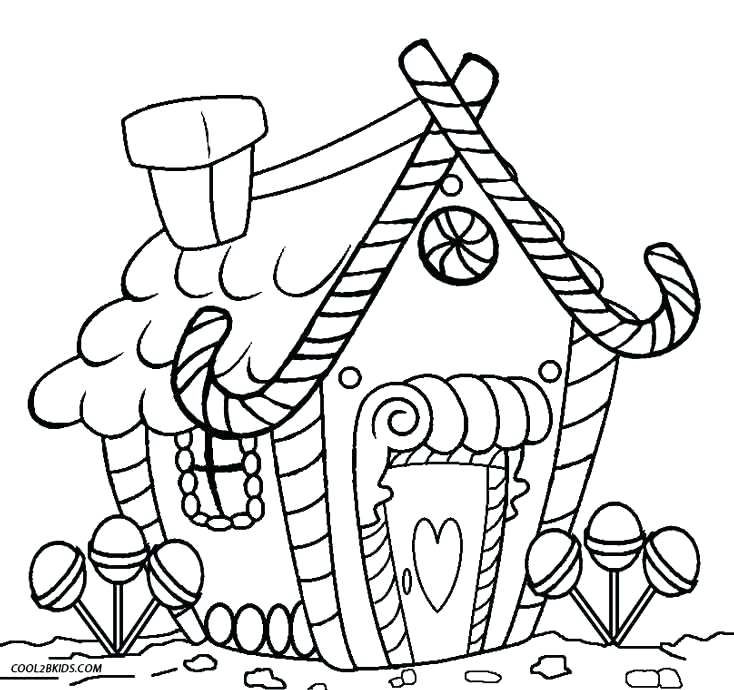 734x690 Top Rated House Coloring Page Pictures Candy House Coloring Page