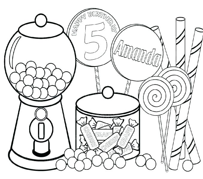 678x600 Unique Candy Coloring Pages For Gingerbread House Candy Coloring