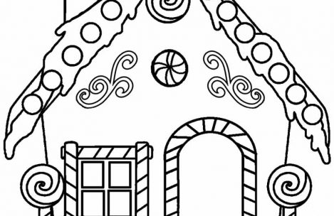 469x304 Candy House Coloring Pages For Boys Just Colorings