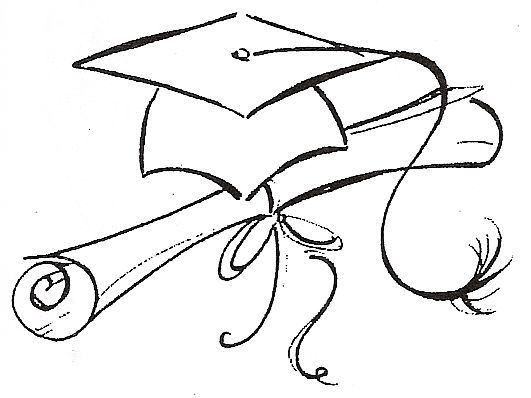 531x398 How To Draw A Graduation Cap