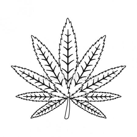 Cannabis Leaf Drawing at GetDrawings | Free download