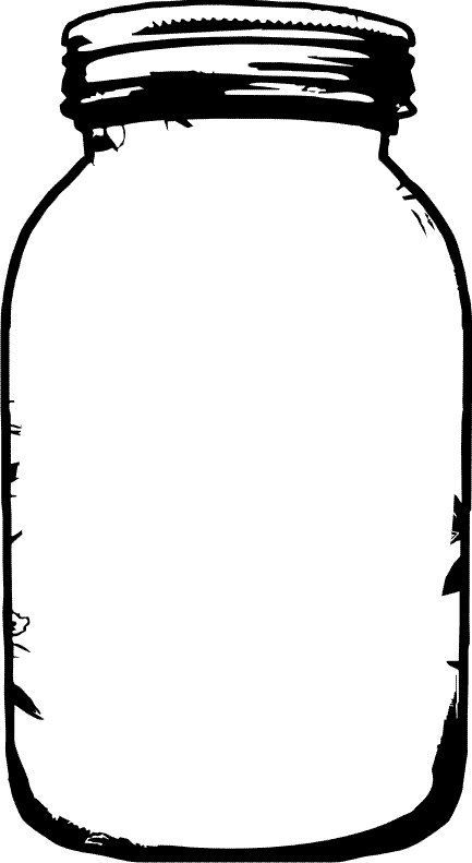 433x791 Clip Art Large Clamp Mason Jar (Click For More Jar Images