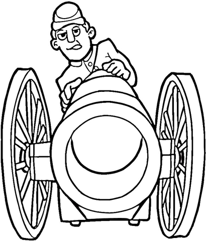 410x480 Fire From Cannon Coloring Page Free Printable Coloring Pages