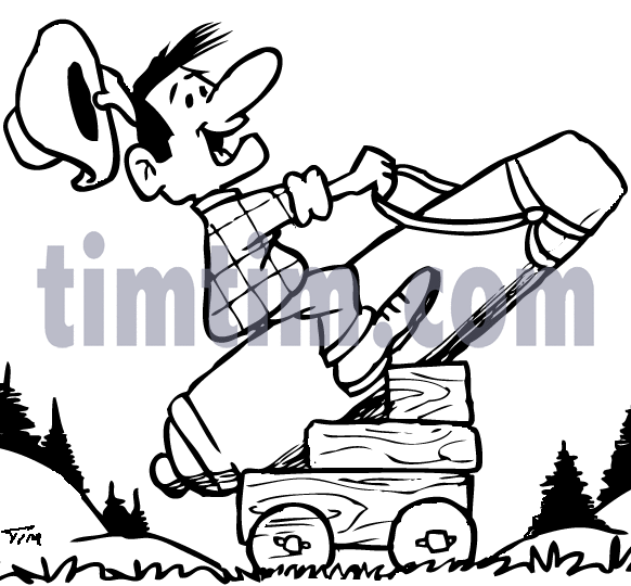 582x540 Free Drawing Of Cowboy Cannon Bw From The Category Movies Amp Magic