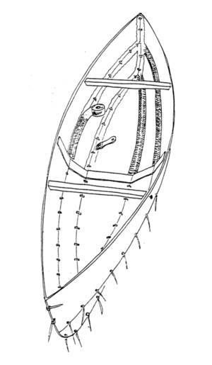 300x515 Eureka Lightweight Easy To Build Plywood Canoe Storerboatplans