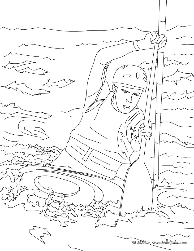 821x1061 This Canoe Kayak Coloring Page Is Available For Free On Hellokids