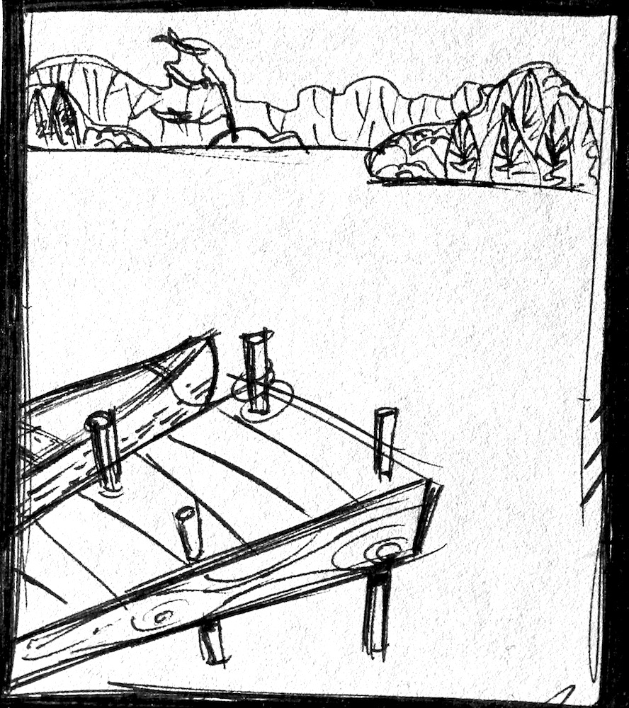 888x1000 Canoe August Illustrated