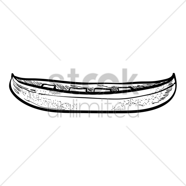 600x600 Canoe Vector Image