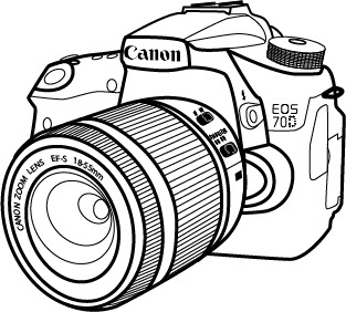 Canon Camera Drawing at GetDrawings | Free download