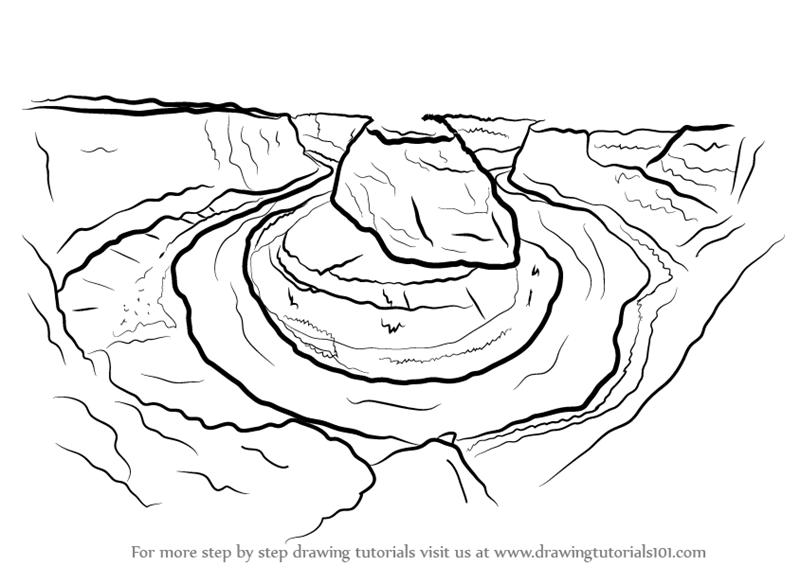 800x566 Learn How To Draw Horse Shoe Bend