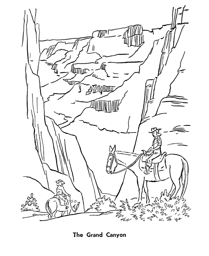 670x820 Usa Printables The Grand Canyon Coloring Sheets
