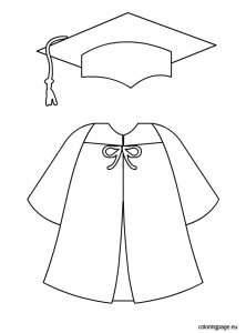 222x300 Graduation Cap And Gown Template Printables