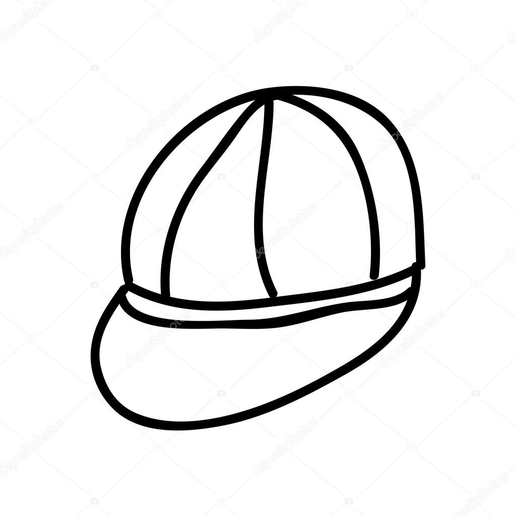 1024x1024 Cap Drawing Isolated Icon Design Stock Vector Yupiramos