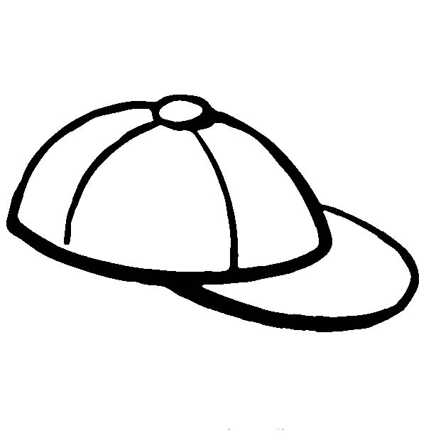 600x627 Baseball Hat Coloring Pages