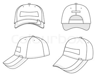 320x257 Vector Hand Drawn Baseball Hat Outline Doodle Icon. Baseball Cap