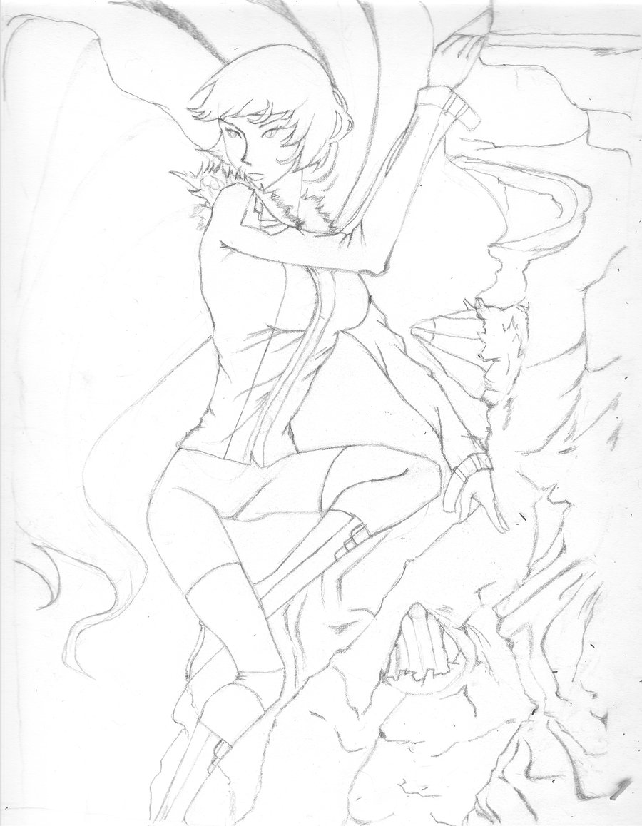 900x1158 Girl Cape Drawing Dress Images