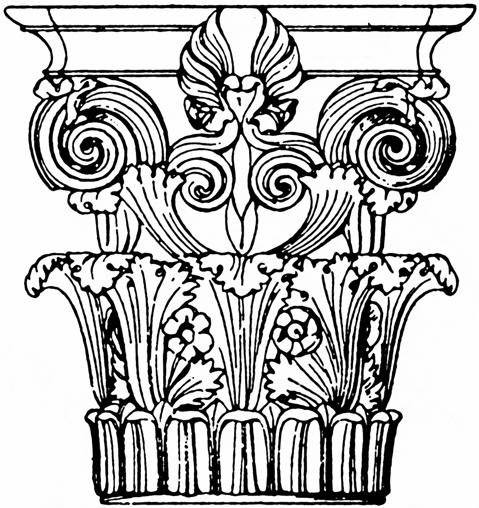 965x1024 Greek Corinthian Capital Clipart Etc