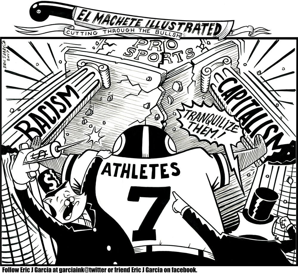 1000x916 When Capitalism Met Racism Pro Sports! (Toon) Pocho