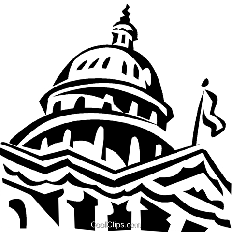 480x480 Capitol Building In Washington D.c. Royalty Free Vector Clip Art