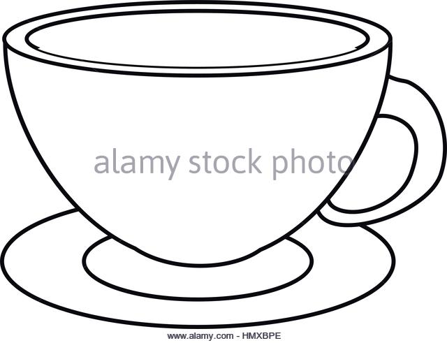 640x491 Drawing Cup Hot Coffee Sugar Stock Photos Amp Drawing Cup Hot Coffee
