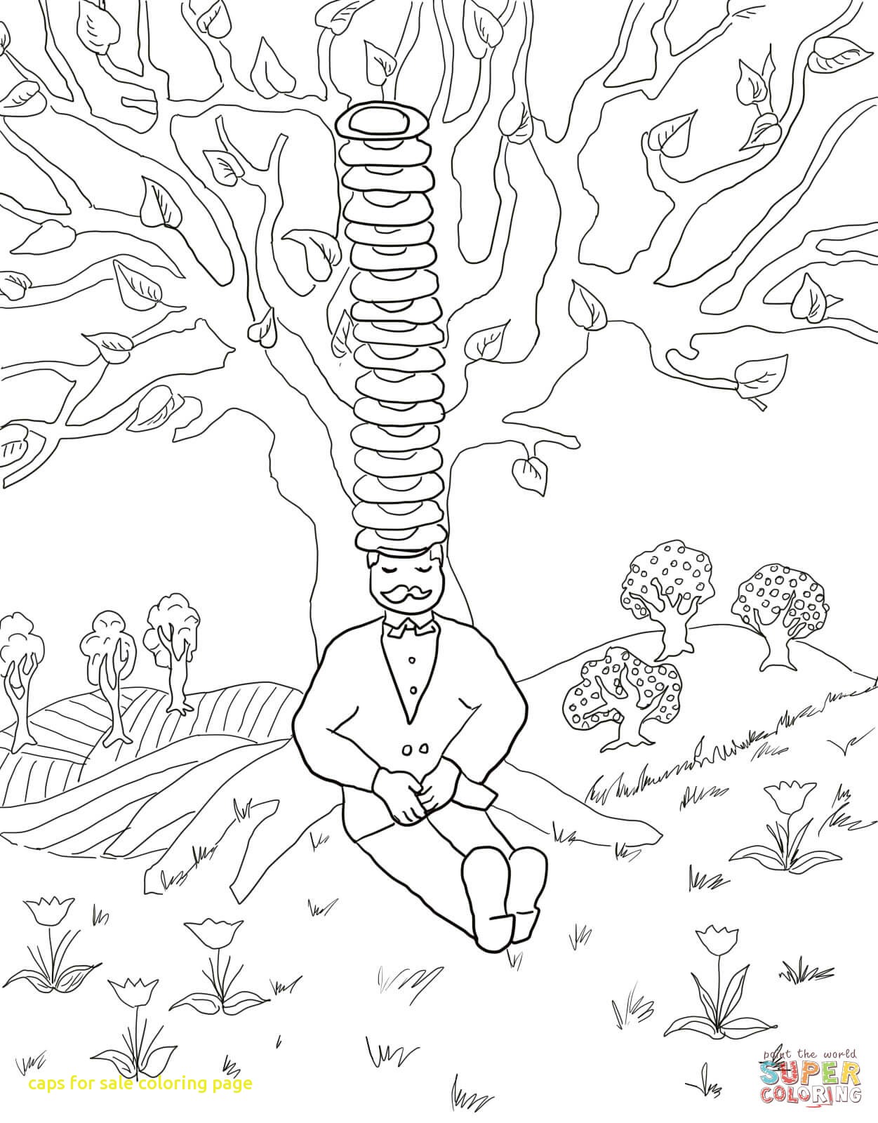 1251x1600 Caps For Sale Coloring Page Coloringpageforkids.co
