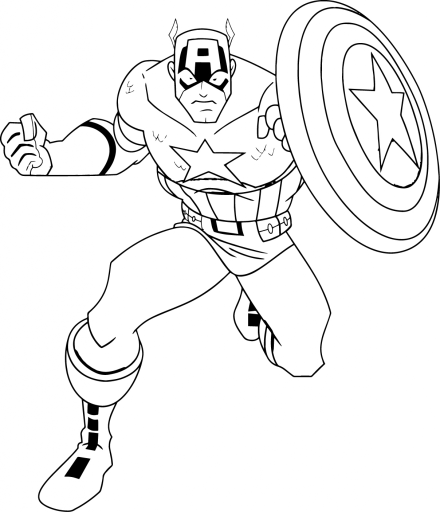 Captain America Cartoon Drawing at GetDrawings | Free download