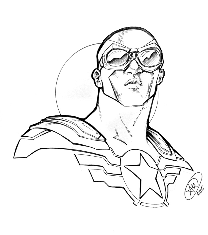 709x800 Captain America By Adamwithers