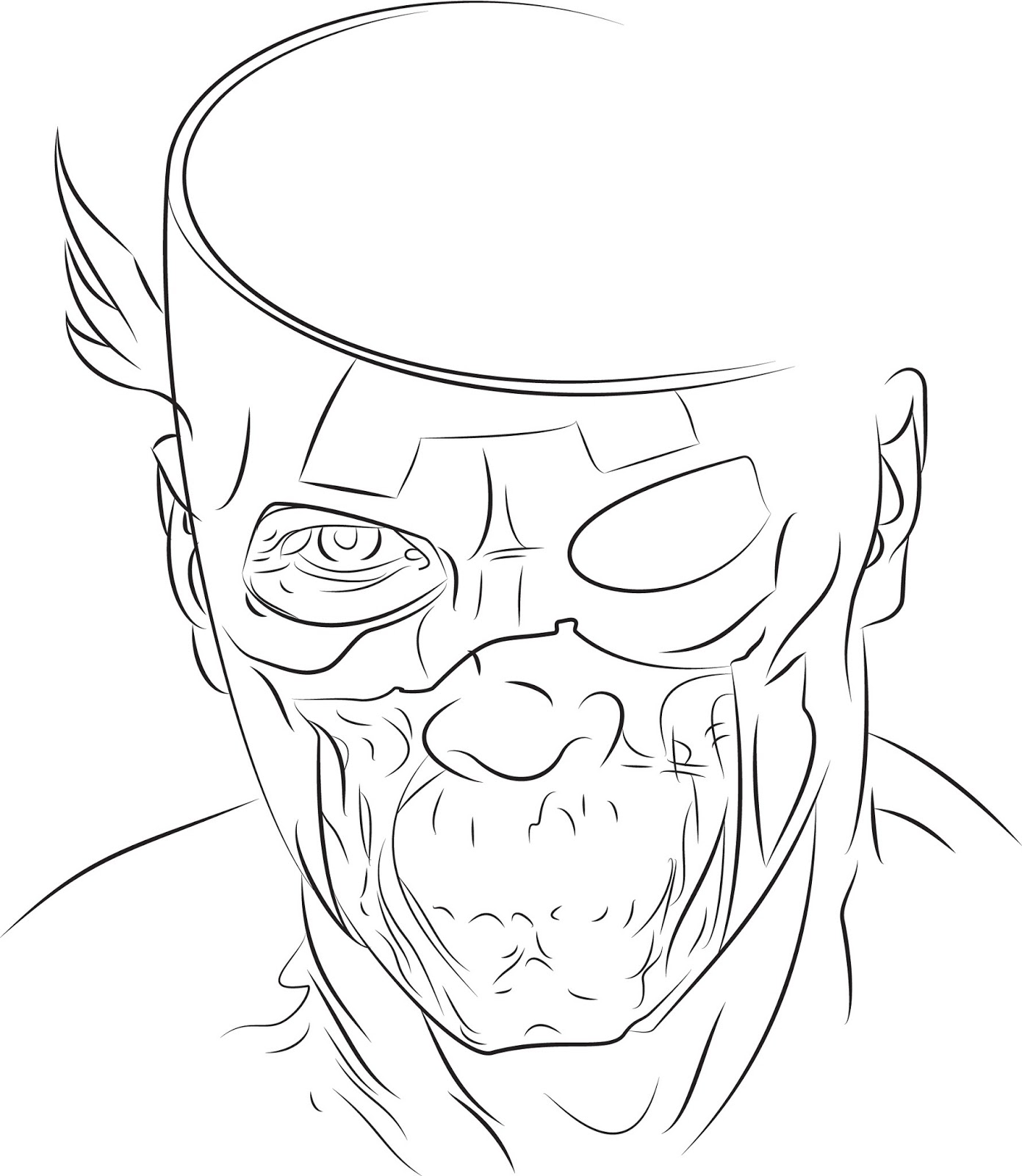 1391x1600 Hastings Illustrations Progress Update! Captain America Zombie