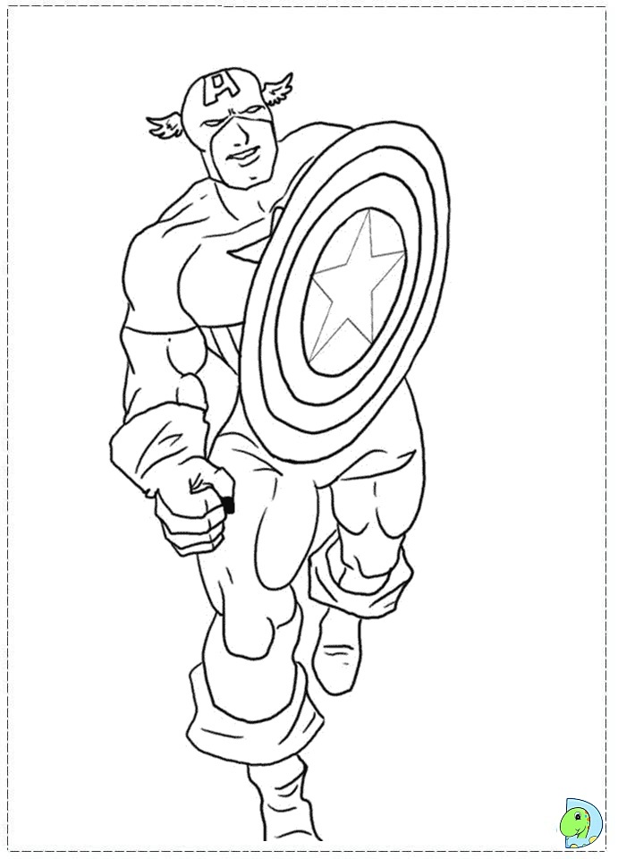 691x960 Amazing Of Excellent Captain America Coloringpage From C