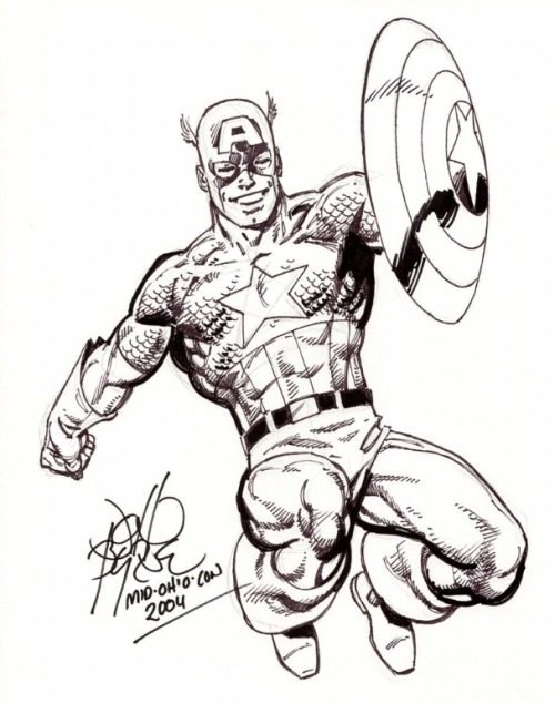 500x634 Captain America Convention Drawing By John Byrne . John Byrne