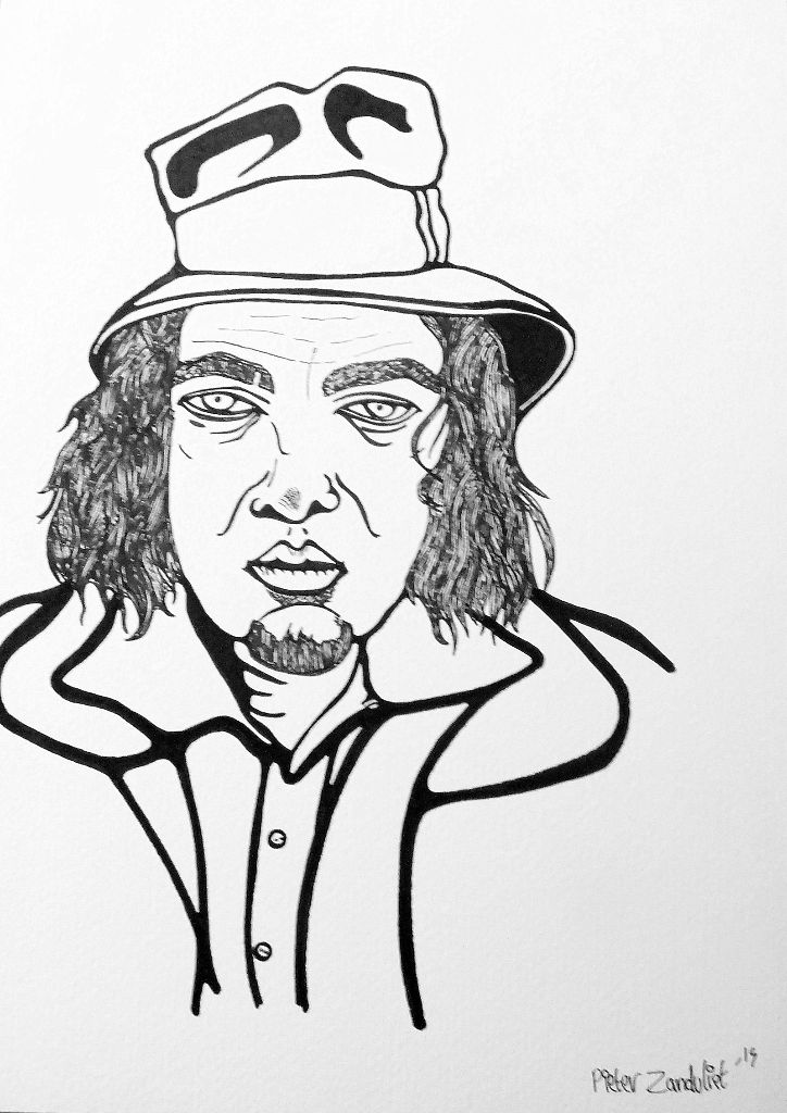 724x1024 Drawing Of The Day, Captain Beefheart