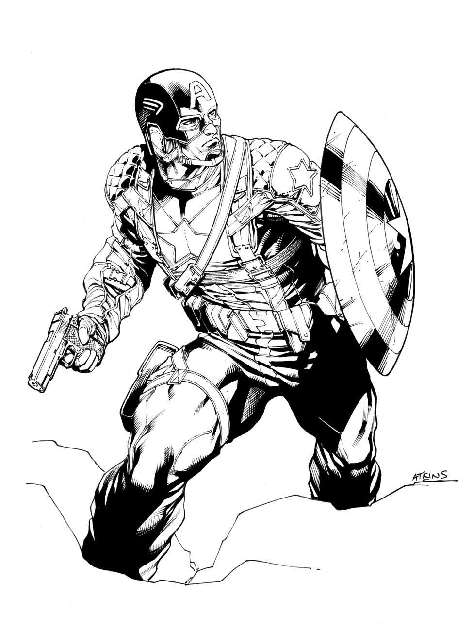 975x1300 Avengers April Captain America Robert Atkins Art