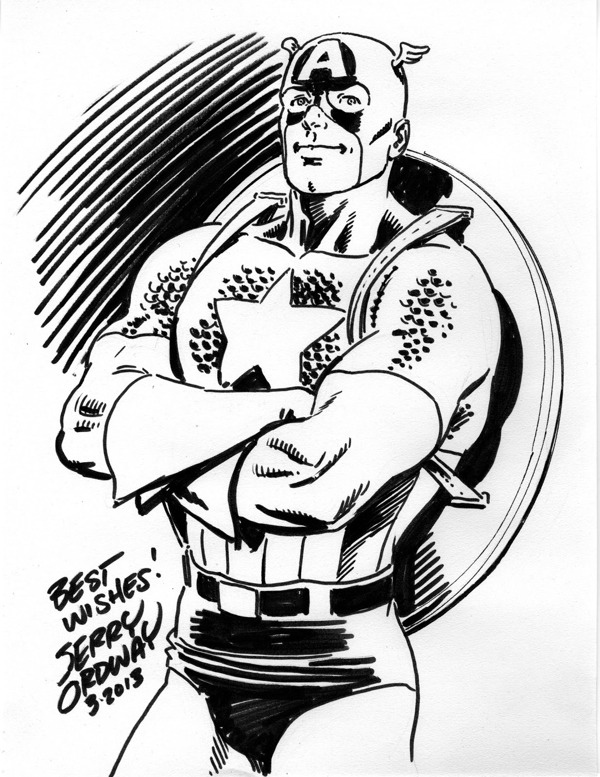 1235x1600 Ordster's Random Thoughts Captain America Original Sketch