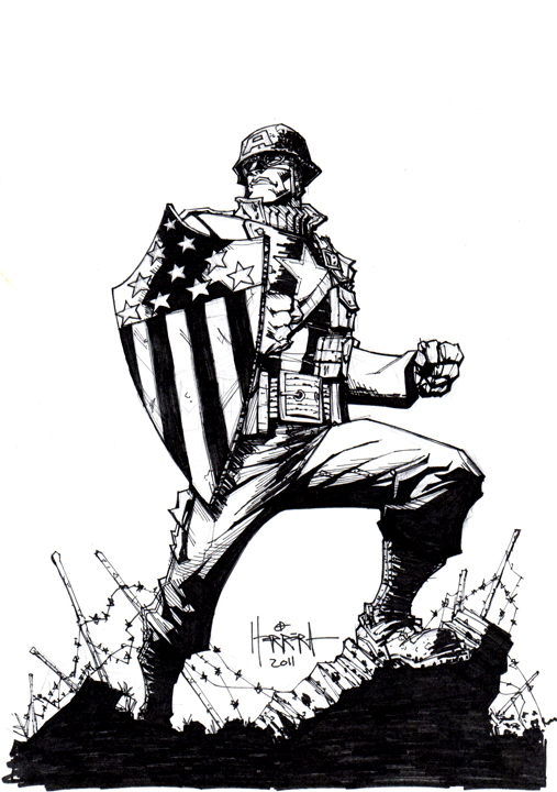 507x720 Ultimate Wwii Captain America By Benherrera