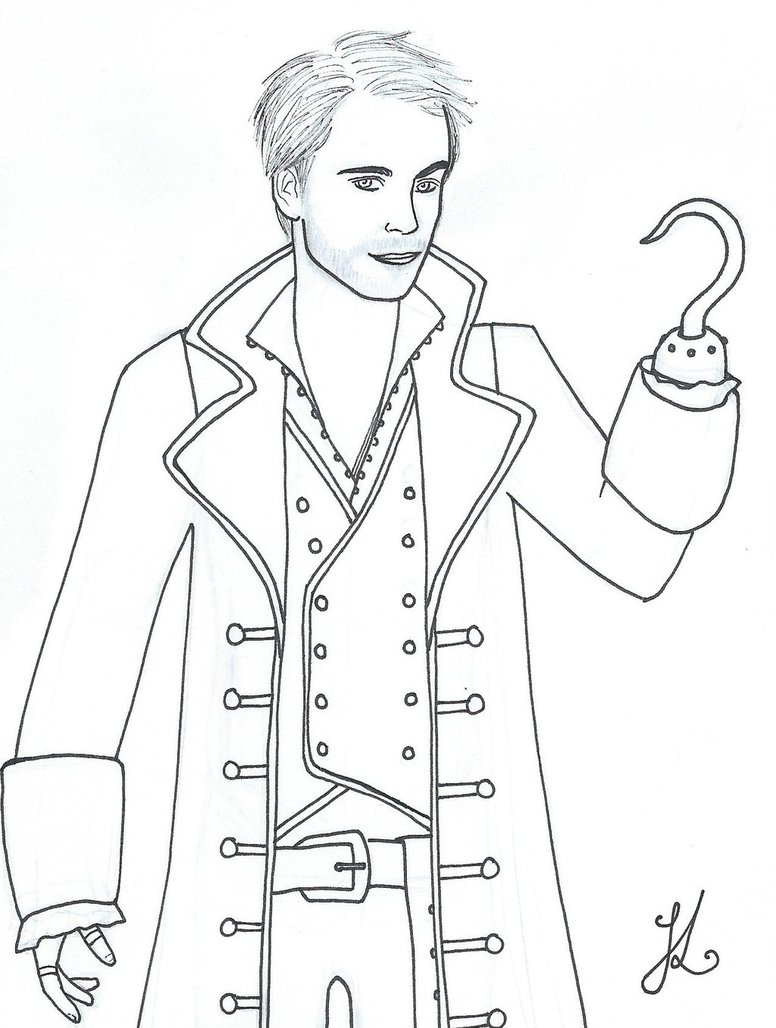 776x1028 Captain Hook Lineart By Lady Katsa