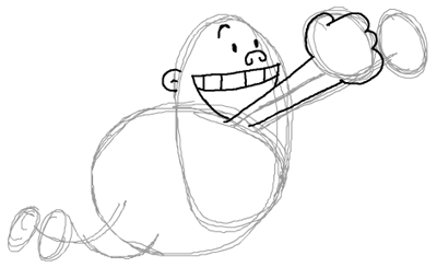 400x244 How To Draw Captain Underpants With Step By Step Drawing Lesson