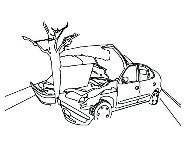 600x463 Car Crash Coloring Pages 756