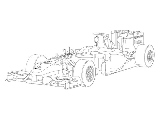 640x453 Coloring Book Of Race Cars For The Little Motorist