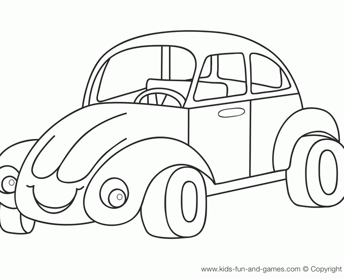678x550 Car Colouring Book Coloring Page