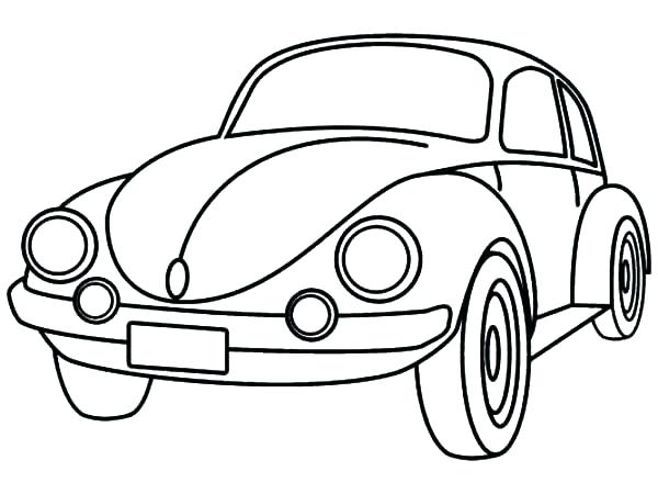 Cartoon Cars Drawings Coloring Page 4