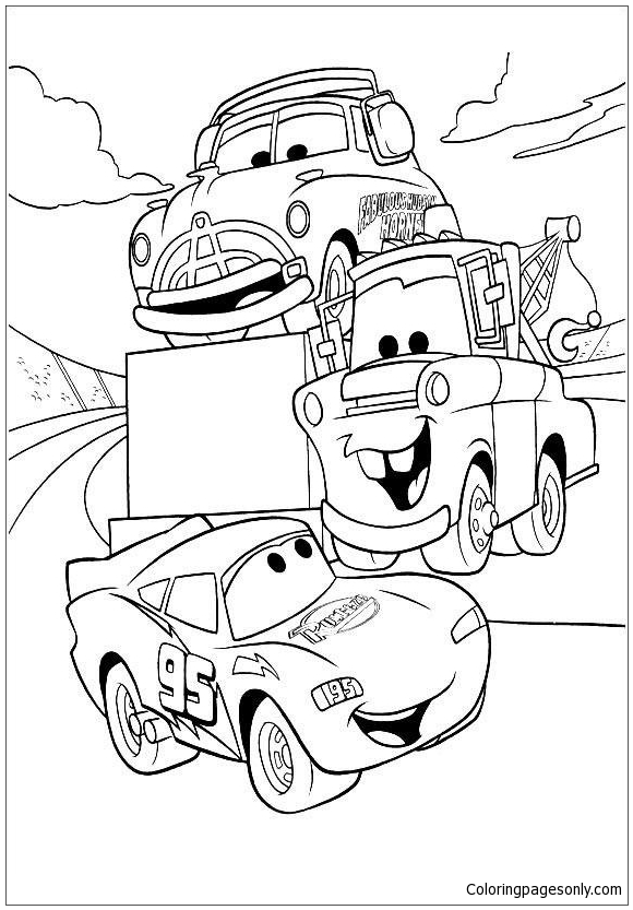 580x833 Disney Cartoon For Kids Cars 2e039 Coloring Page