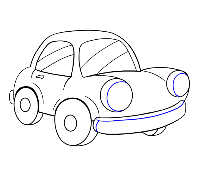 678x600 Cartoon Car Drawing Group