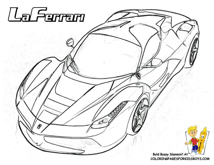 736x568 Drawn Ferarri
