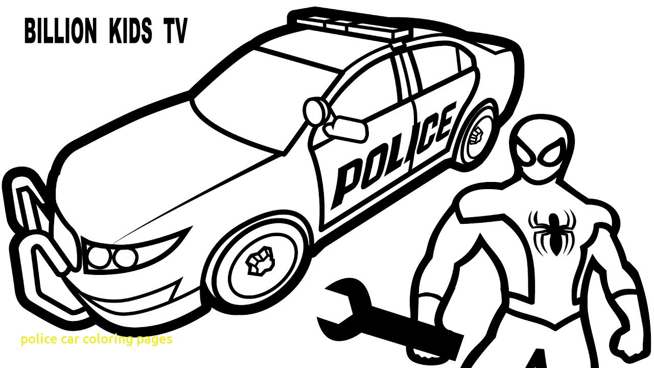 1280x720 Cop Car Coloring Pages