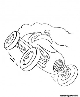 277x338 Old Race Car Print Out Coloring Pages For Kids