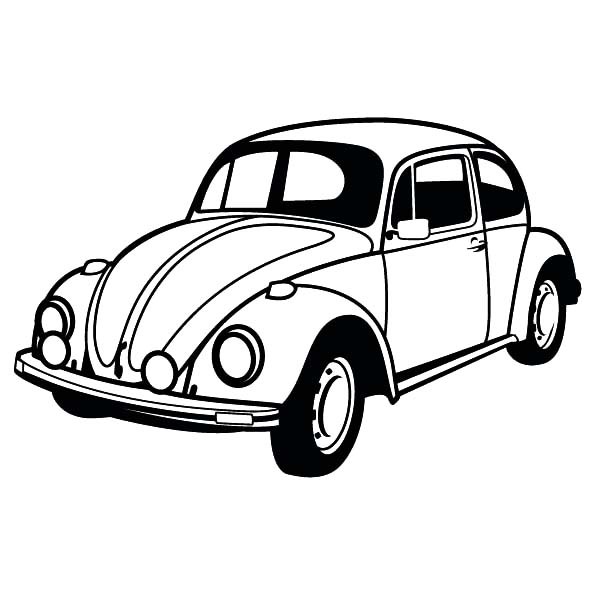 600x600 Classic Car Coloring Pages