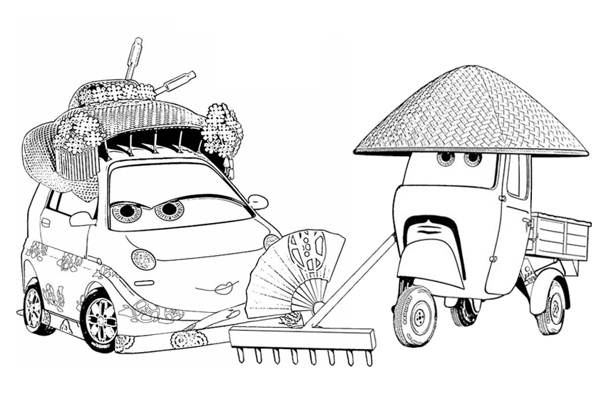 850x567 Cars Boy And Girl Free Coloring Page Cars, Cars, Disney, Kids