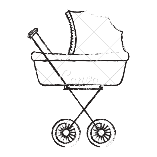 550x550 Baby Car Small Vector Icon Illustration