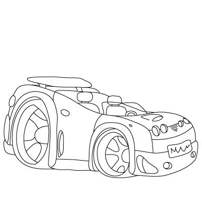 400x400 How To Draw A Hot Rod (For Kids!)